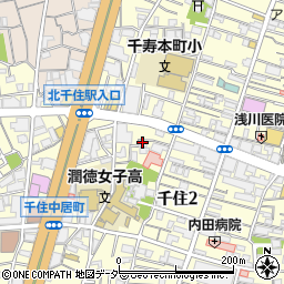 ＮＯＶＡ東京北千住校周辺の地図