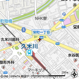 もんじゃ焼め組　久米川本店周辺の地図