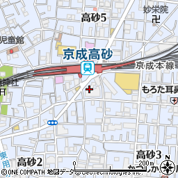 牛繁　京成高砂店周辺の地図