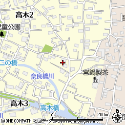東京都東大和市高木3丁目241周辺の地図