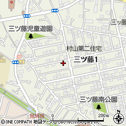 東京都武蔵村山市三ツ藤1丁目53-2周辺の地図