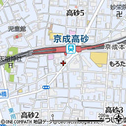松屋京成高砂店周辺の地図
