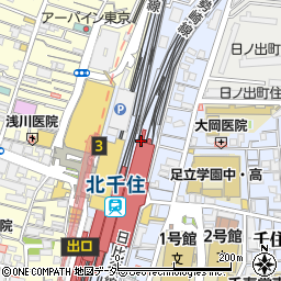 東京都足立区千住旭町42周辺の地図