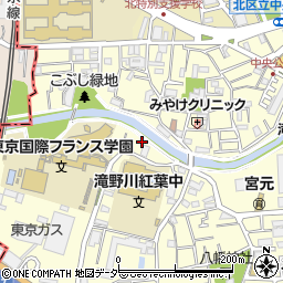 東京都北区滝野川5丁目58周辺の地図