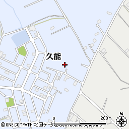 千葉県富里市久能206周辺の地図