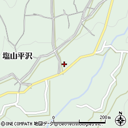 山梨県甲州市塩山平沢624周辺の地図