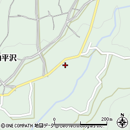 山梨県甲州市塩山平沢548-1周辺の地図