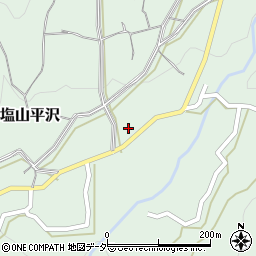 山梨県甲州市塩山平沢625周辺の地図