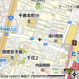 株式会社ハウスパートナー北千住店周辺の地図