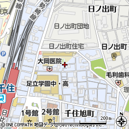 東京都足立区千住旭町37周辺の地図