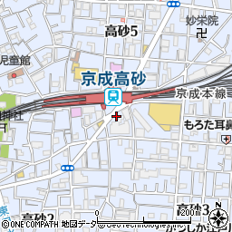 元氣七輪焼肉 牛繁 京成高砂店周辺の地図