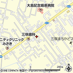三咲鍼・灸院周辺の地図