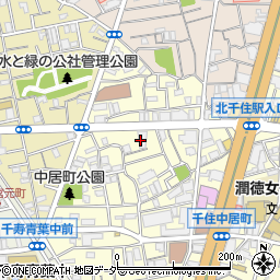 東日本銀行千住支店周辺の地図