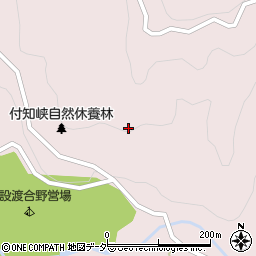 付知峡自然休養林周辺の地図