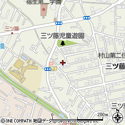 東京都武蔵村山市三ツ藤1丁目51-1周辺の地図