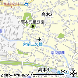 東京都東大和市高木3丁目273周辺の地図