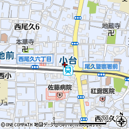 東日本銀行尾久支店周辺の地図