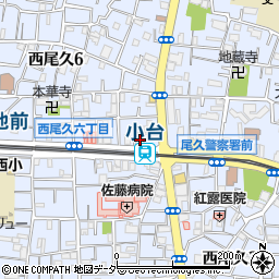 東日本銀行尾久支店周辺の地図