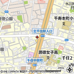野村不動産アーバンネット株式会社　北千住センター周辺の地図