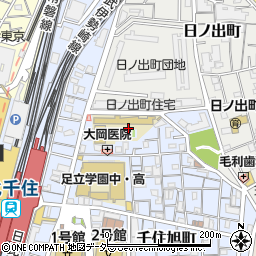 東京都足立区千住旭町38周辺の地図