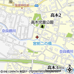 東京都東大和市高木3丁目280周辺の地図