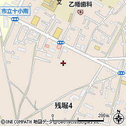東京都武蔵村山市残堀4丁目111周辺の地図