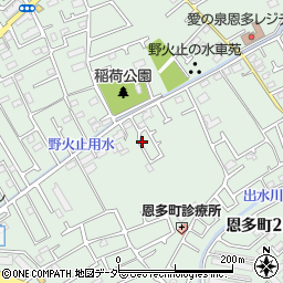 東京都東村山市恩多町2丁目6周辺の地図