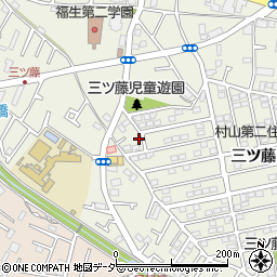 東京都武蔵村山市三ツ藤1丁目51-2周辺の地図