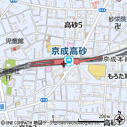 京成電鉄株式会社　京成高砂駅周辺の地図