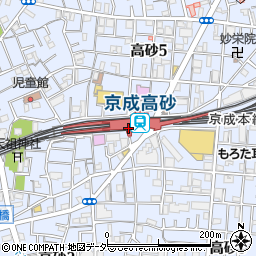 カフェ ミラノ 京成高砂駅店周辺の地図