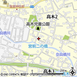 東京都東大和市高木3丁目273-5周辺の地図