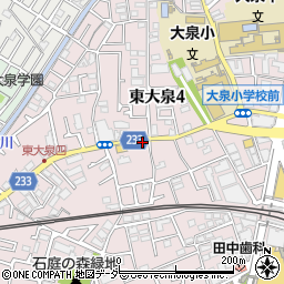 リパークファミリーマート練馬東大泉四丁目店駐車場周辺の地図