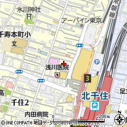 東京千住・尚視会クリニック　健康プラザ周辺の地図