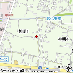 東京都武蔵村山市神明1丁目51周辺の地図