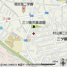 東京都武蔵村山市三ツ藤1丁目51-3周辺の地図