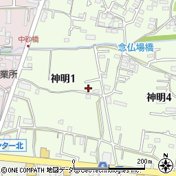 東京都武蔵村山市神明1丁目48-6周辺の地図