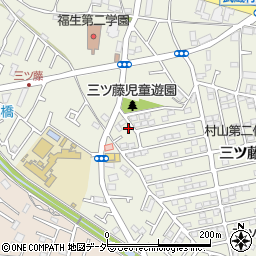東京都武蔵村山市三ツ藤1丁目51-6周辺の地図