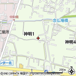 東京都武蔵村山市神明1丁目48-4周辺の地図