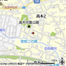 東京都東大和市高木3丁目275-8周辺の地図