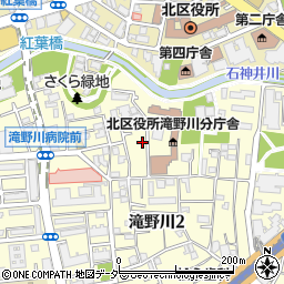東京都北区滝野川2丁目54-14周辺の地図