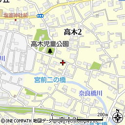 東京都東大和市高木3丁目275-6周辺の地図
