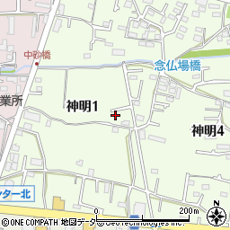 東京都武蔵村山市神明1丁目48-18周辺の地図
