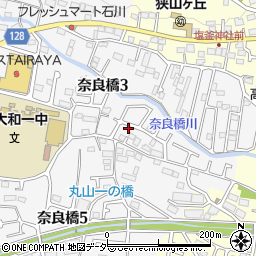奈良橋東公園周辺の地図