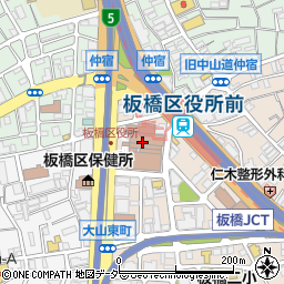 みずほ銀行板橋区役所 ＡＴＭ周辺の地図