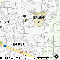 東京都練馬区春日町1丁目周辺の地図