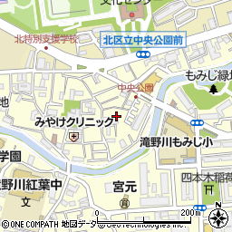 東京都北区滝野川4丁目11周辺の地図