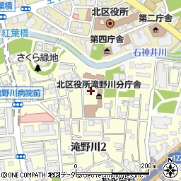 東京都北区滝野川2丁目52周辺の地図