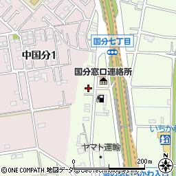 株式会社日朗　市川国分ＳＳ周辺の地図