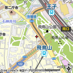 東京都北区滝野川2丁目3-1周辺の地図