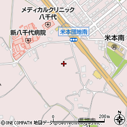 千葉県八千代市米本1552周辺の地図